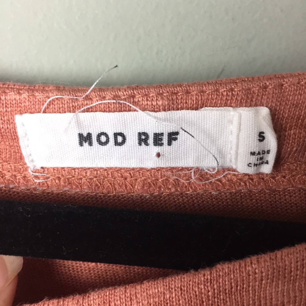 Mod Ref 100% Linen Gathered Drape Rolled Cuff Dre… - image 3